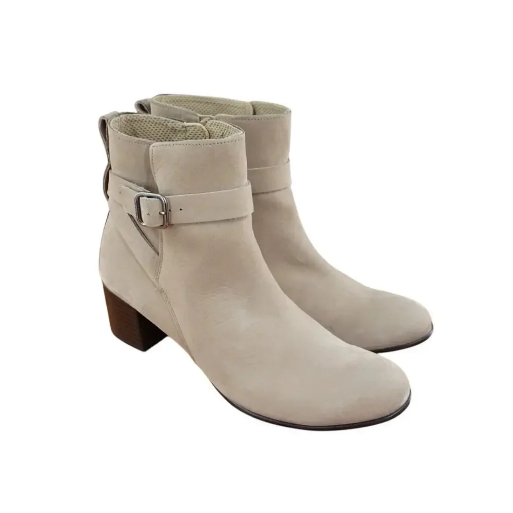 ECCO DRESS CLASSIC 35MM BUCKLE, TAUPE NUBUCK, 5-5.5 US/ 36 EU